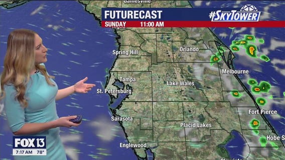 Tampa weather | Sunny with thunderstorm chances