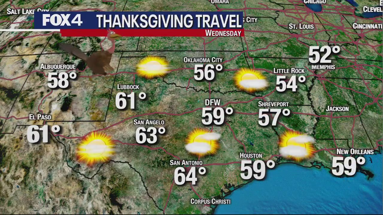 Dallas weather: November 21 evening forecast