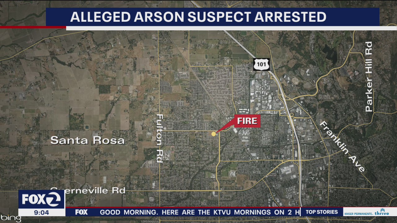 Alleged Santa Rosa arson suspect arrested