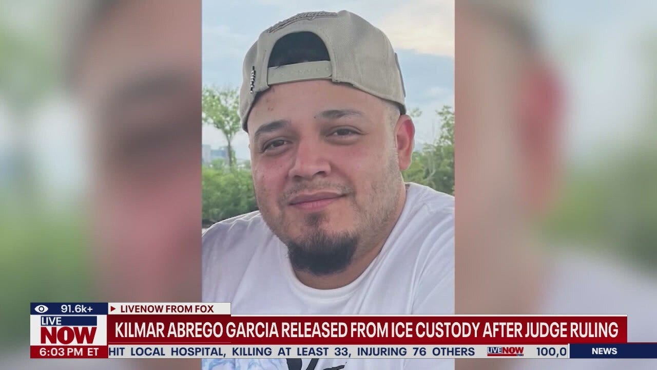 Kilmar Abrego Garcia released from ICE custody