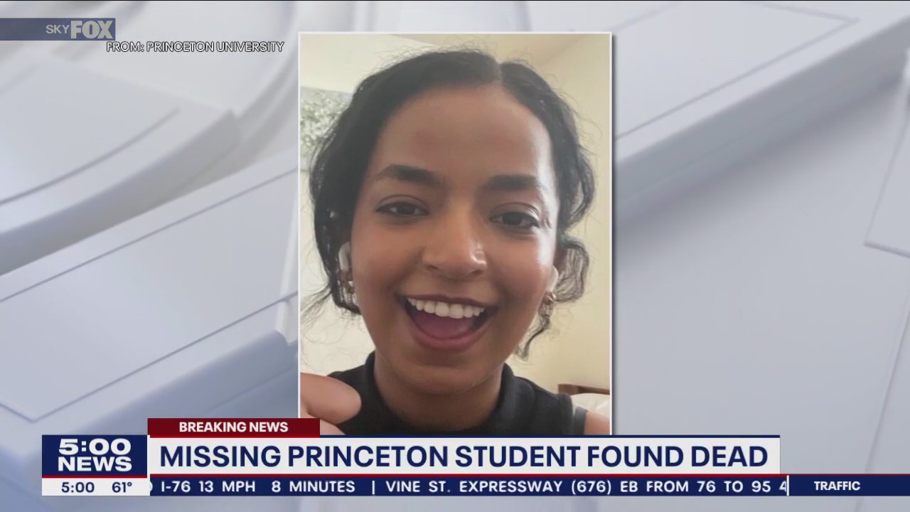 Body of missing Princeton University student found, officials say