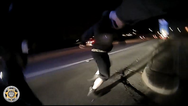 Suspect Running Suspect tased after running from traffic stop | FOX 5 Atlanta