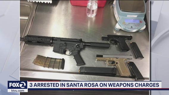 Santa Rosa traffic stop leads to arrests for concealed weapons