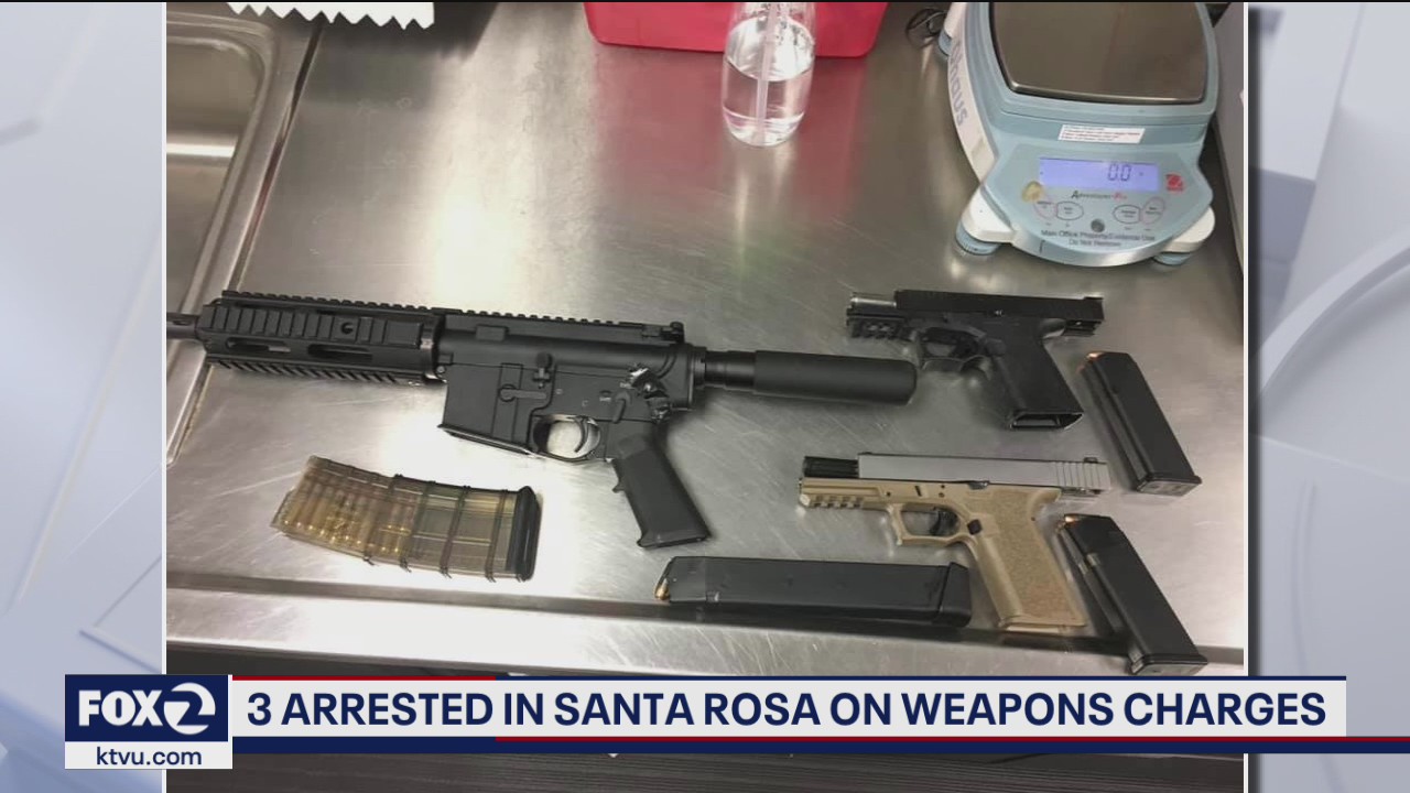 Santa Rosa traffic stop leads to arrests for concealed weapons