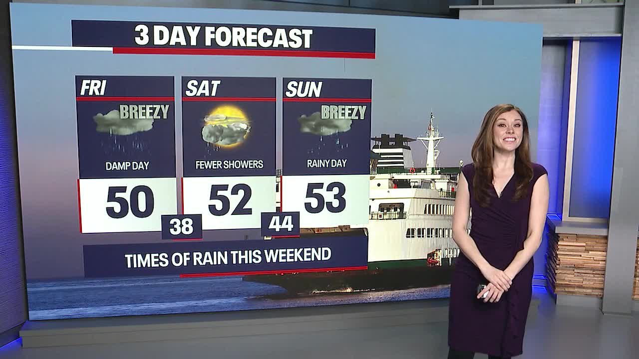 Seattle weather: Rainy, windy conditions for Friday