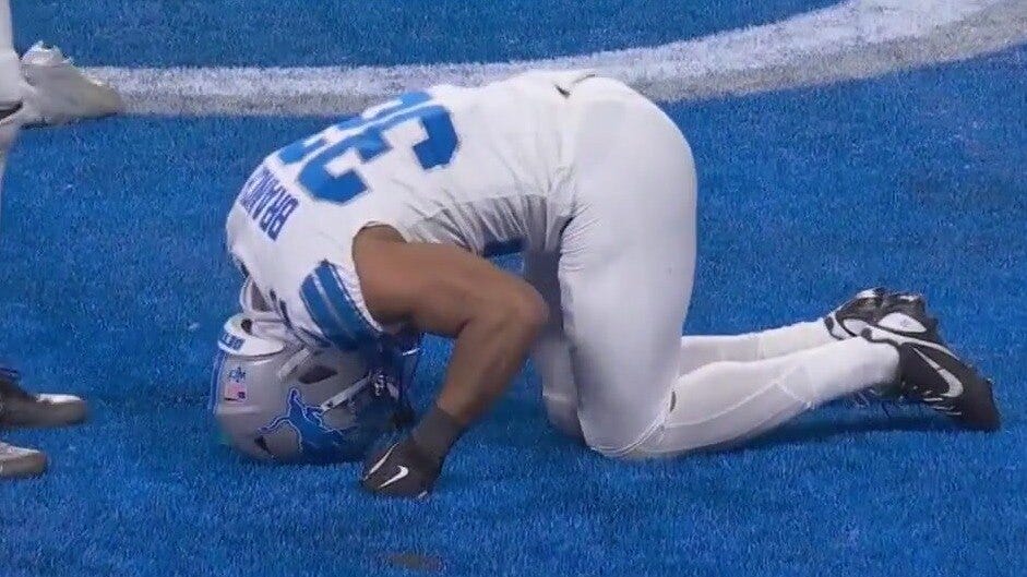 Lions' Brian Branch out for season with torn achilles