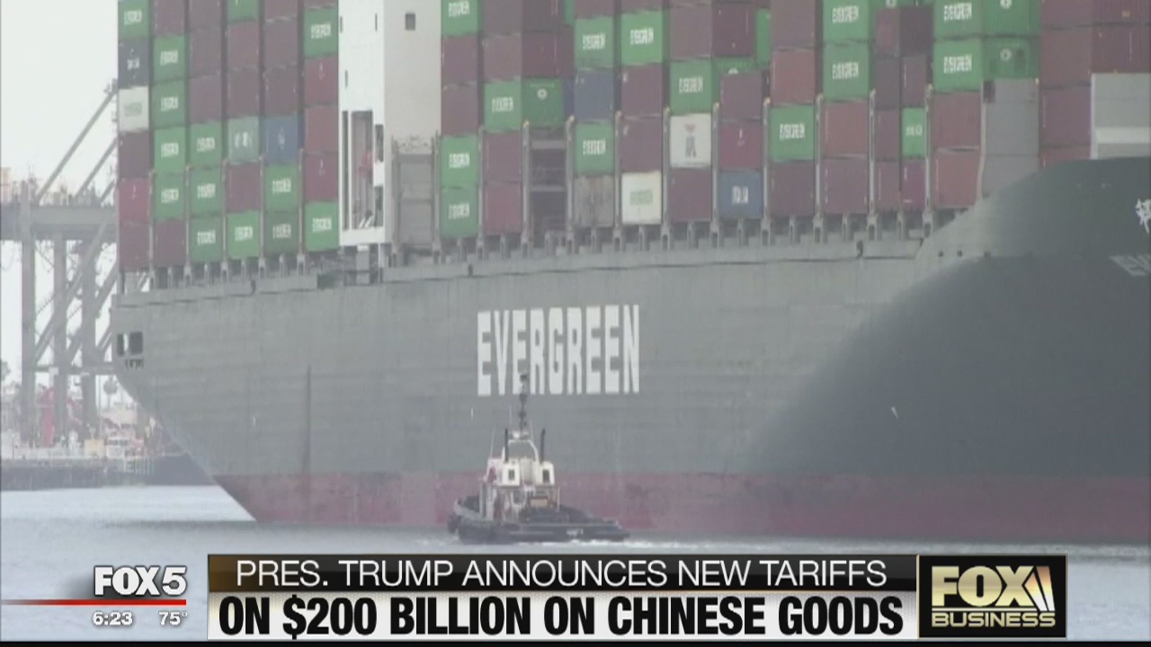 President Trump announces new tariffs on $200B of Chinese goods