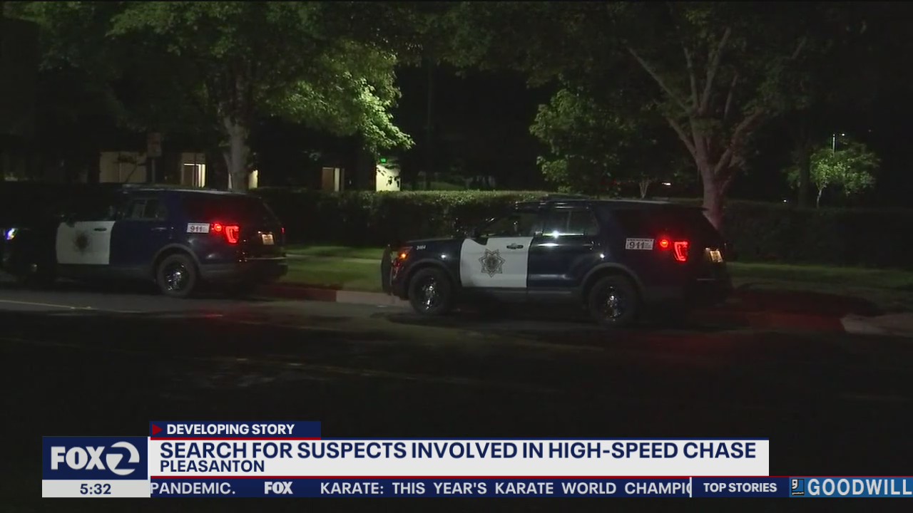 Search for suspects in Pleasanton chase