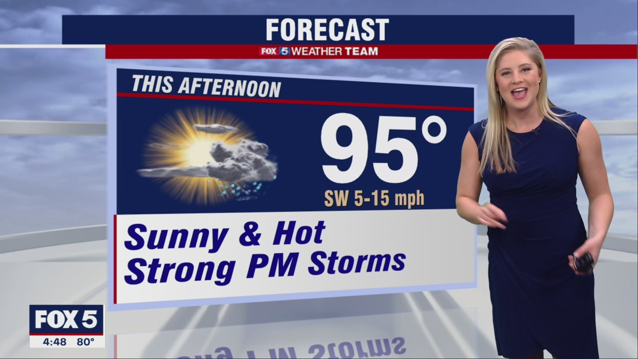 FOX 5 Weather forecast for Monday, July 25