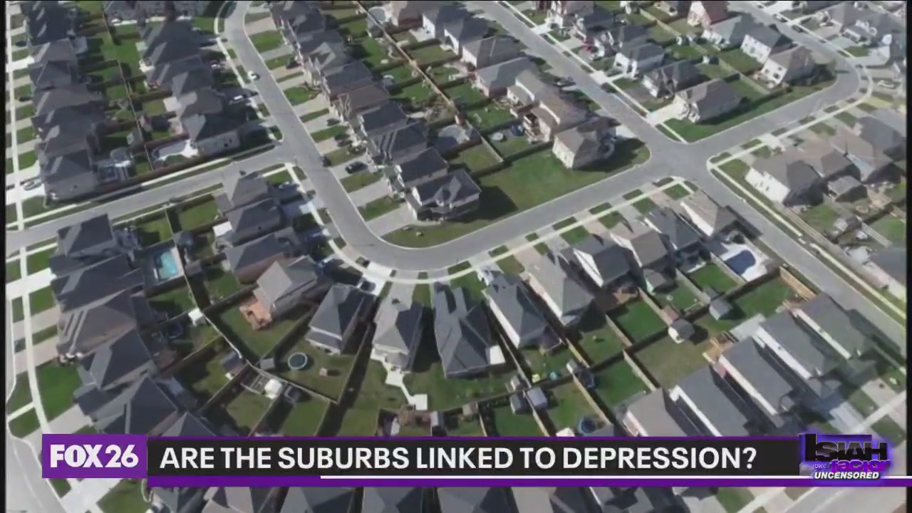 Suburbia's link to depression