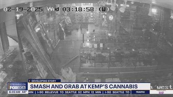 Smash-and-grab at Kemp's Cannabis in Seattle