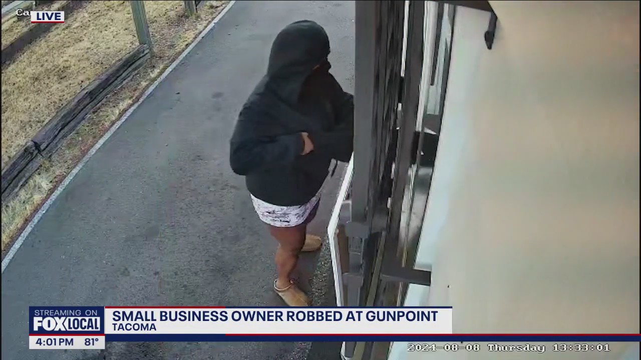 Gunwoman robs local mom's Pierce County coffee stand for $100