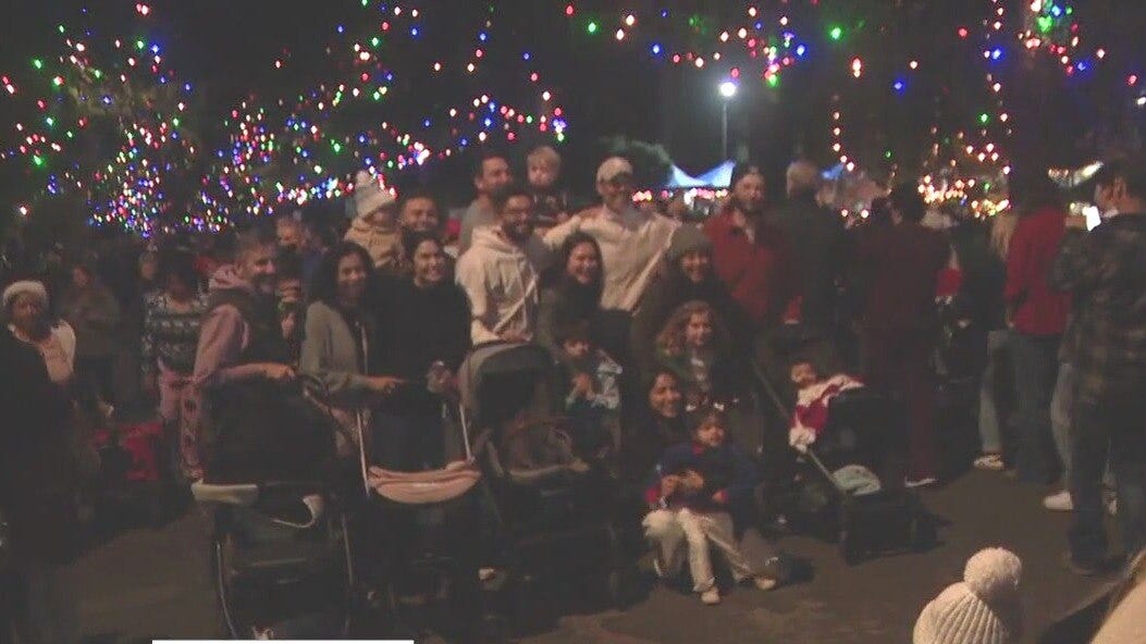 Christmas Tree Lane in Altadena