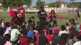 Mesa students participate in Arizona Cardinals youth training camp