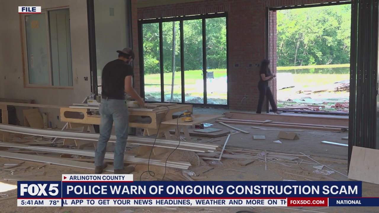 Arlington police warn residents of construction scam | FOX 5 DC