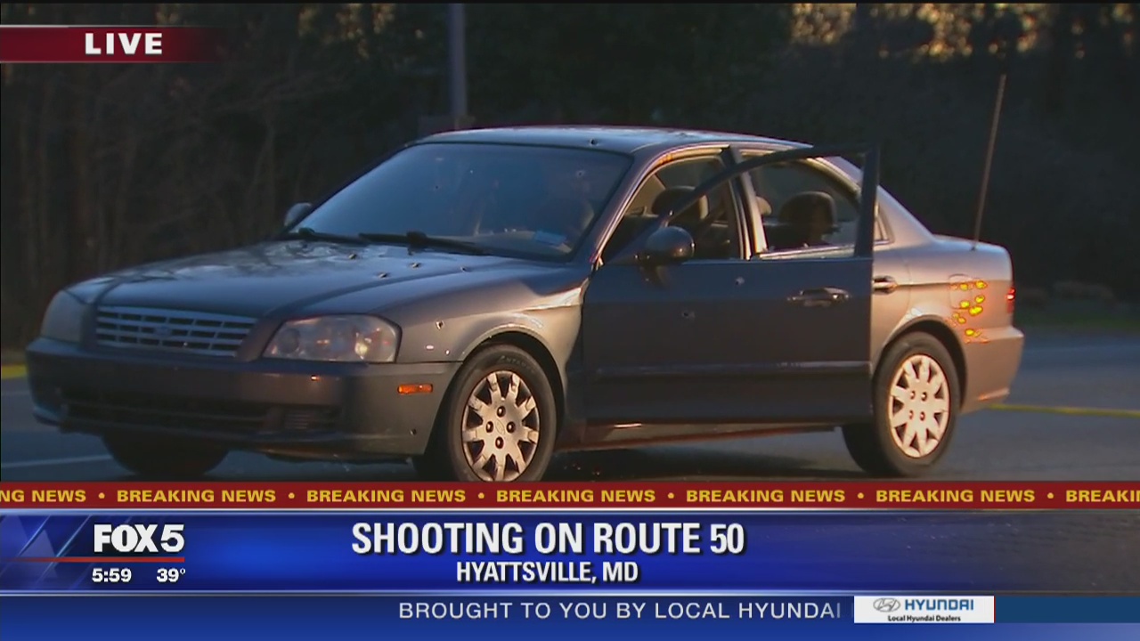 3 men shot in car on Route 50 in Prince George's County