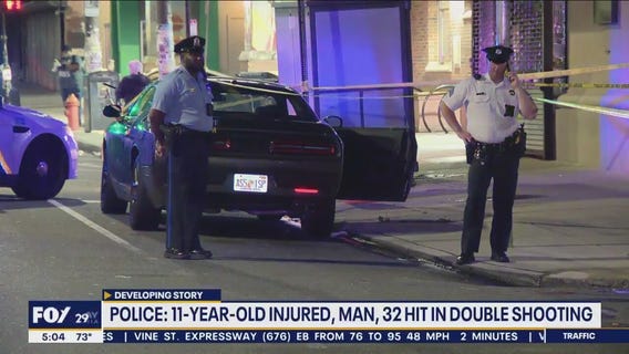 Police: Man, child injured in double shooting in Philadelphia