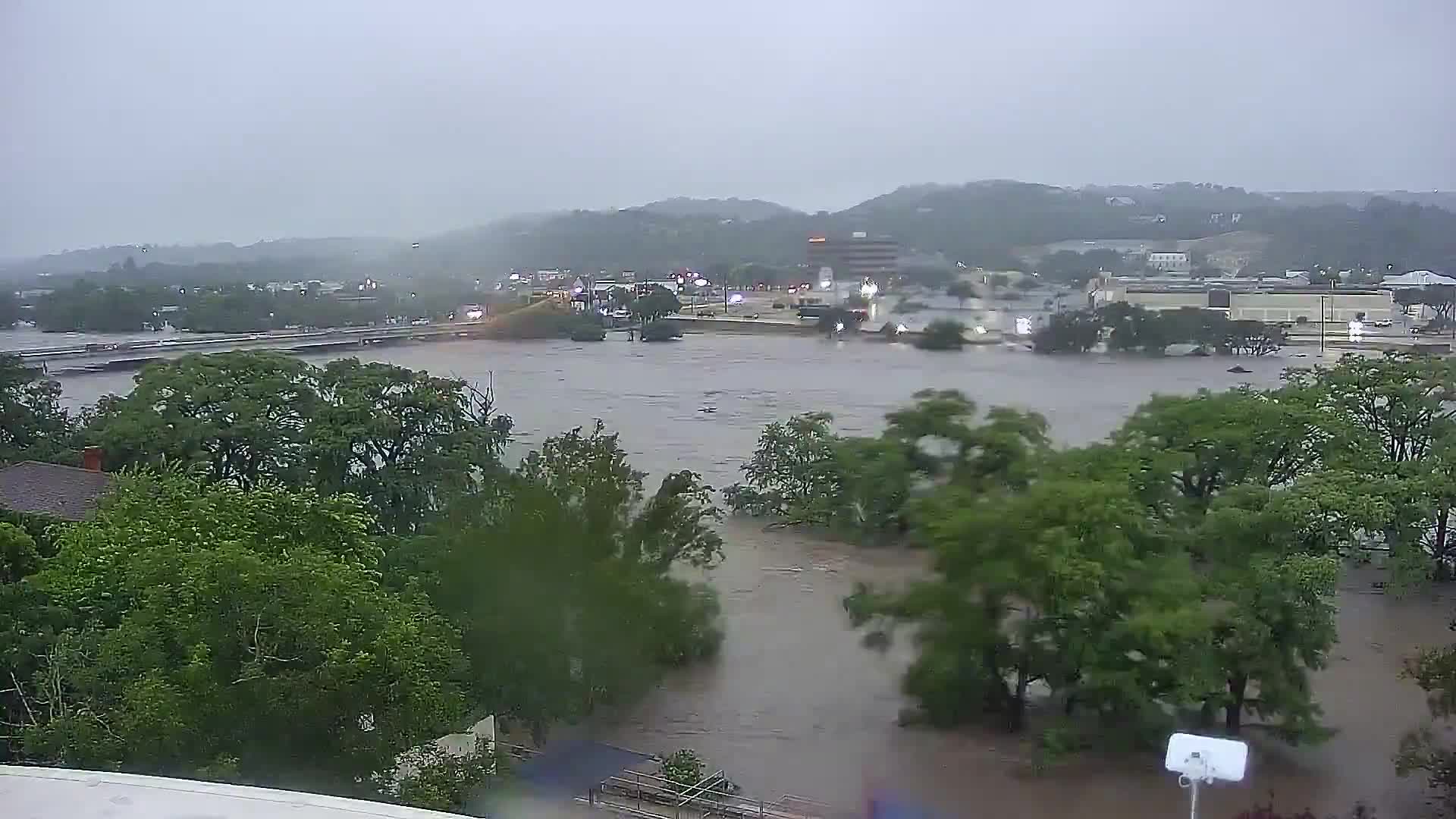 Texas weather: Guadalupe River flooding timelapse