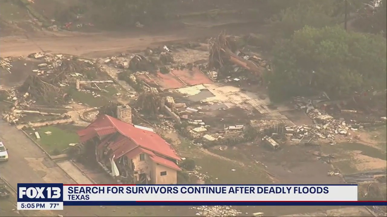 Search for survivors continue after deadly Texas floods