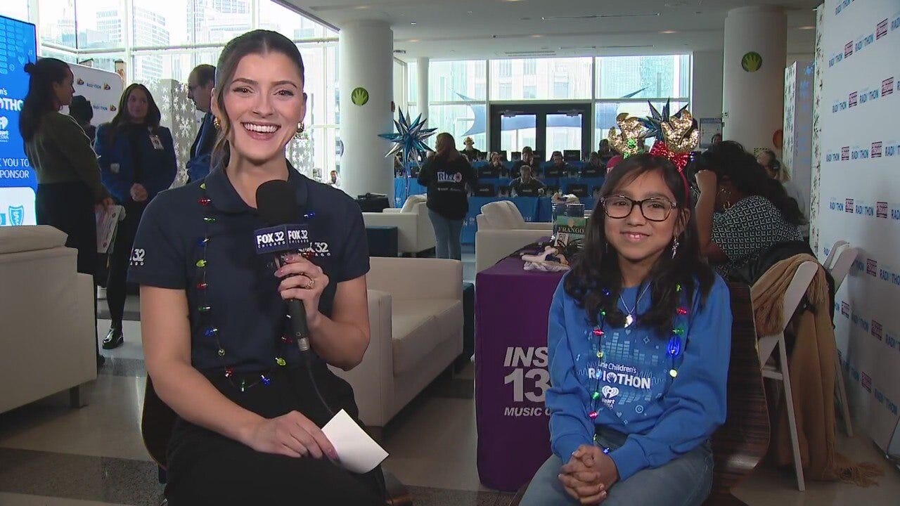 Lurie Radiothon spotlight — 10-year-old leukemia survivor Viviana rings the bell and shares her story | ChicagoLIVE