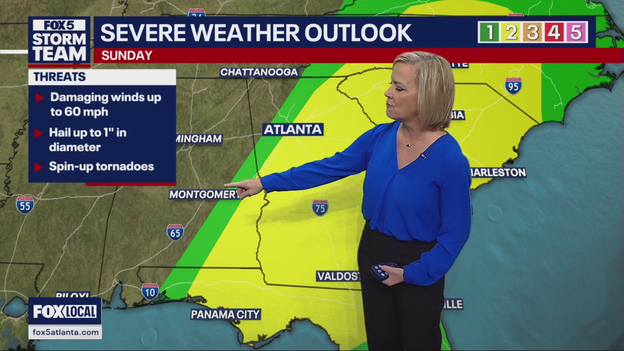 Severe storm outlook North Georgia