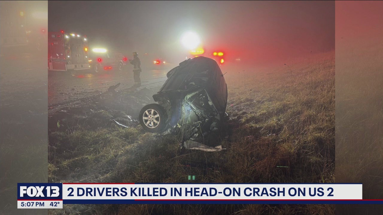 2 drivers killed in head-on crash on US 2 | FOX 13 Seattle