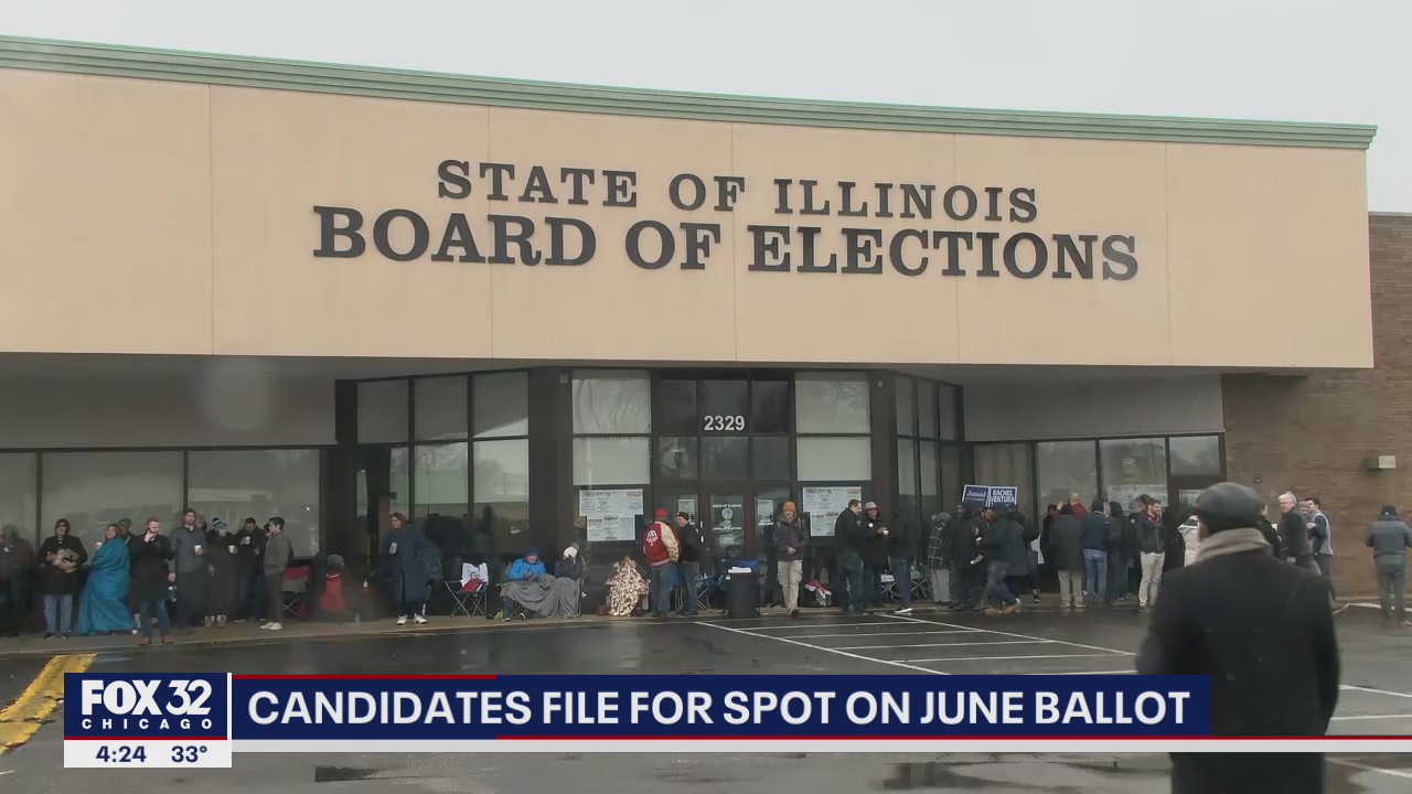 Illinois candidates file for spot on June election ballot