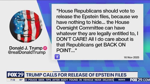 Trump calls for release of Epstein Files: 'We have nothing to hide'