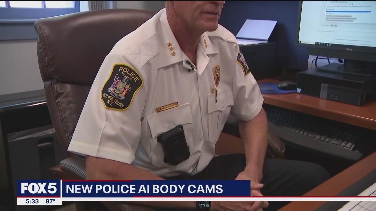 Old Westbury police department AI body cam controversy