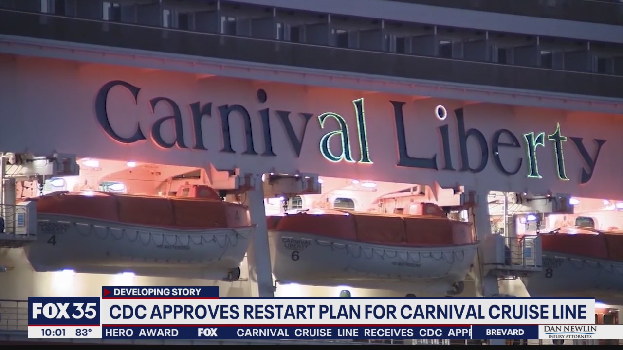 CDC approves restart plan for Carnival Cruise Line