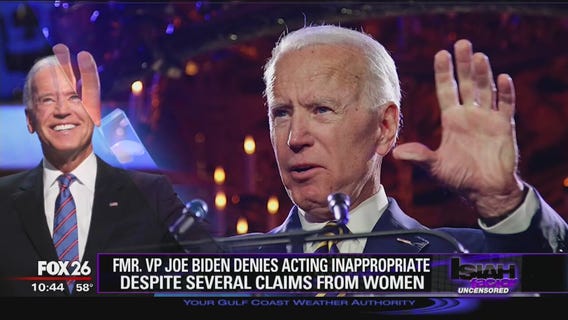 Former VP Joe Biden denies acting inappropriately despite several claims from women