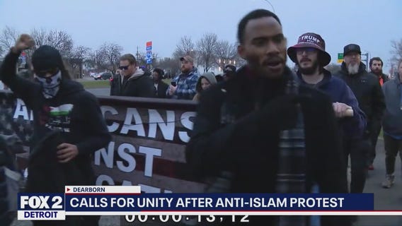 Dearborn leaders call for unity as anti-Islamic protestors gather; Bomb threat at Slotkin's house, more