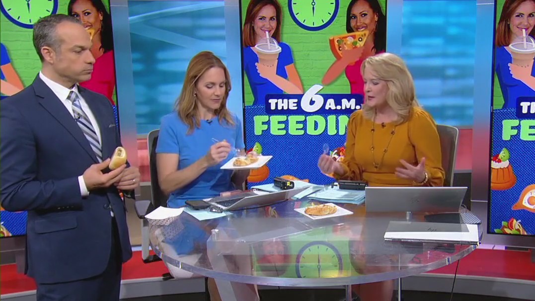 Trying Kolache Factory's Texas Apple croissant