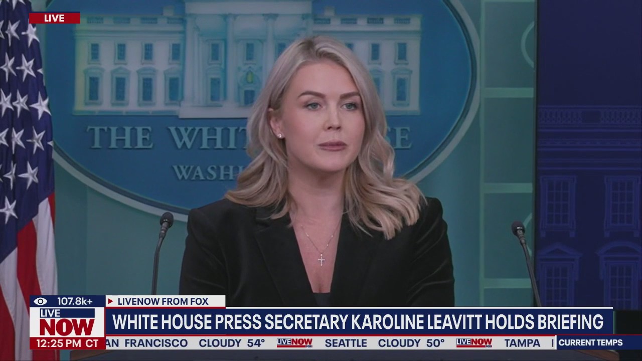 Karoline Leavitt gives White House press briefing