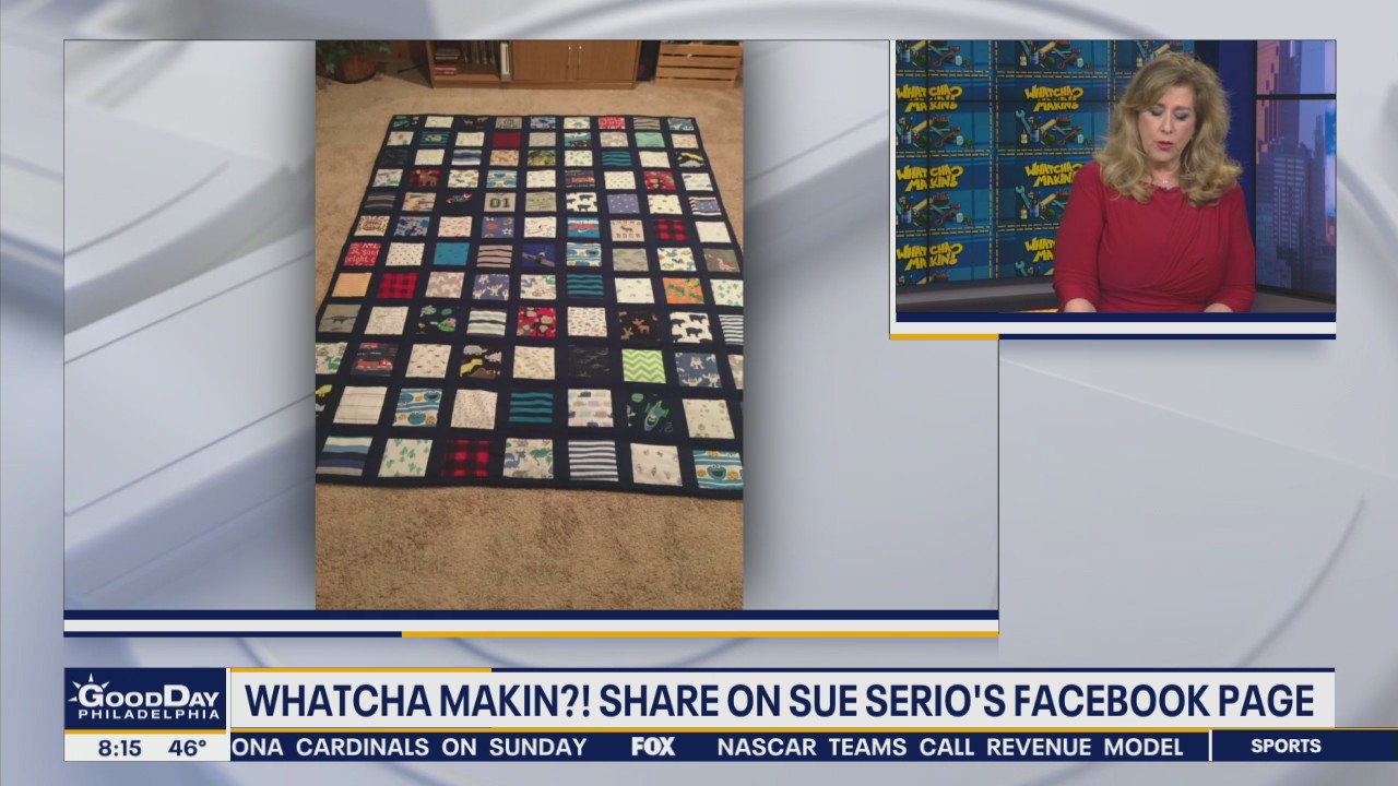 Whatcha Makin? Blanket made of baby clothes