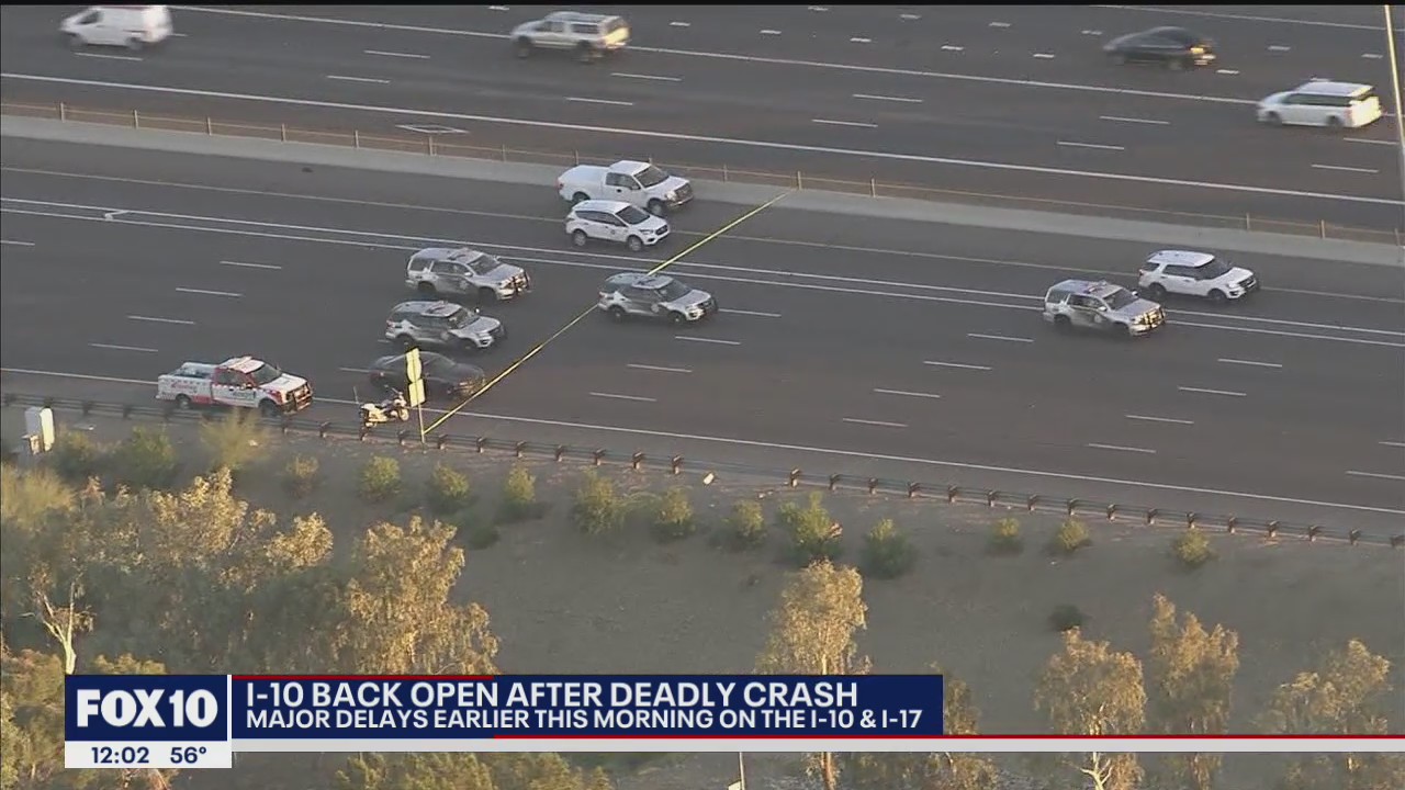 DPS: 1 dead in crash along I-10 near I-17 Split in Phoenix | FOX 10 Phoenix