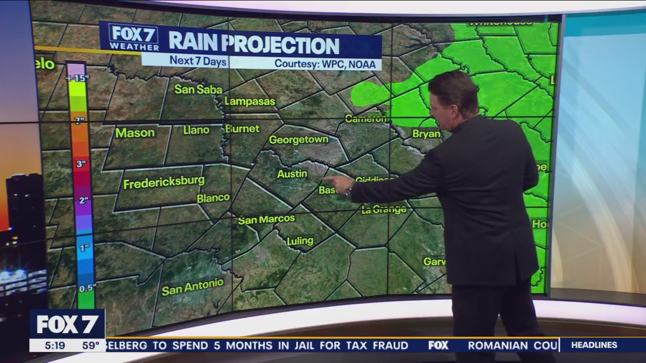 Central Texas Weather: Highs in the 80s today, cold front tonight