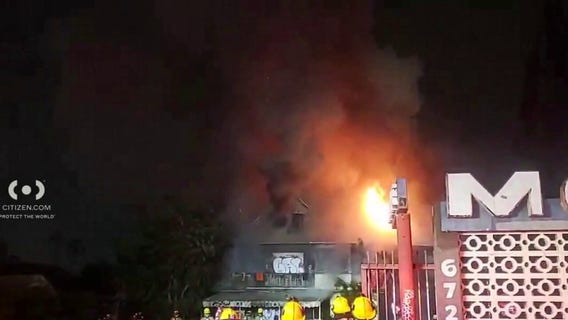 Historic Hollywood motel burns down