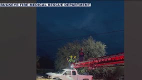 Buckeye officials rescue multiple people trapped in cars in floodwaters
