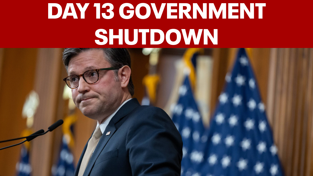 FULL: Speaker Mike Johnson on day 13 of government shutdown