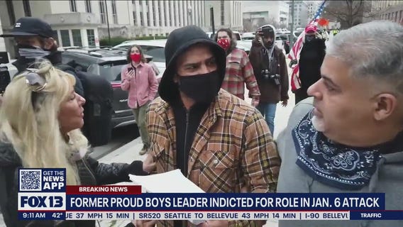 Proud Boys leader charged with conspiracy in Capitol riot