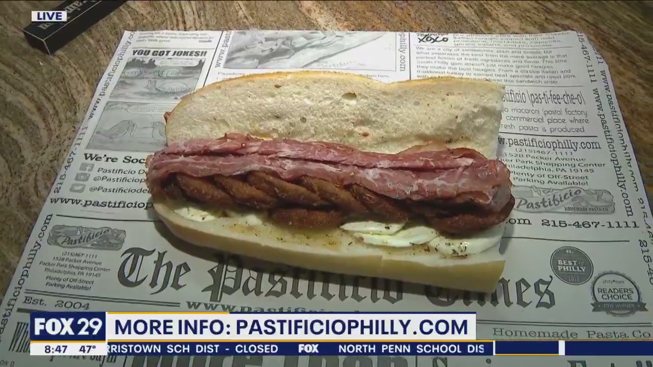 Trying Pastificio's new homemade sandwich