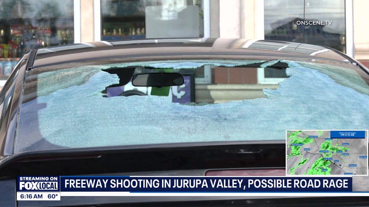 Possible road rage shooting in Jurupa Valley 