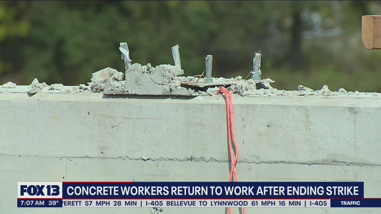 Some concrete workers to return to work