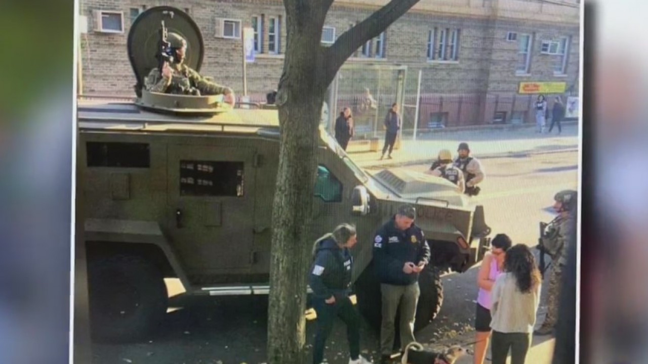 New Yorkers frightened after ICE rolls through neighborhood in armored tank