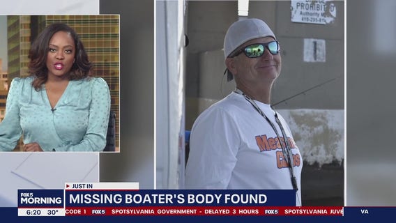 Missing Maryland boater found dead