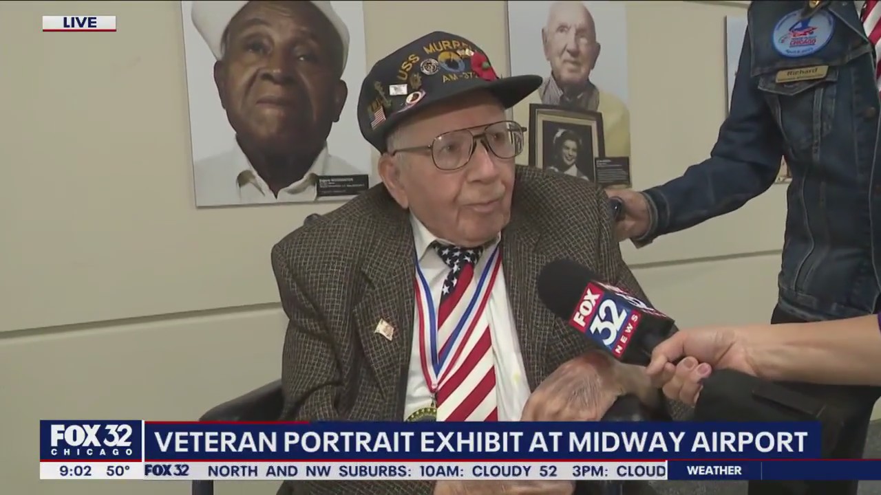 Local veterans honored through exhibit at Midway, O'Hare Airports