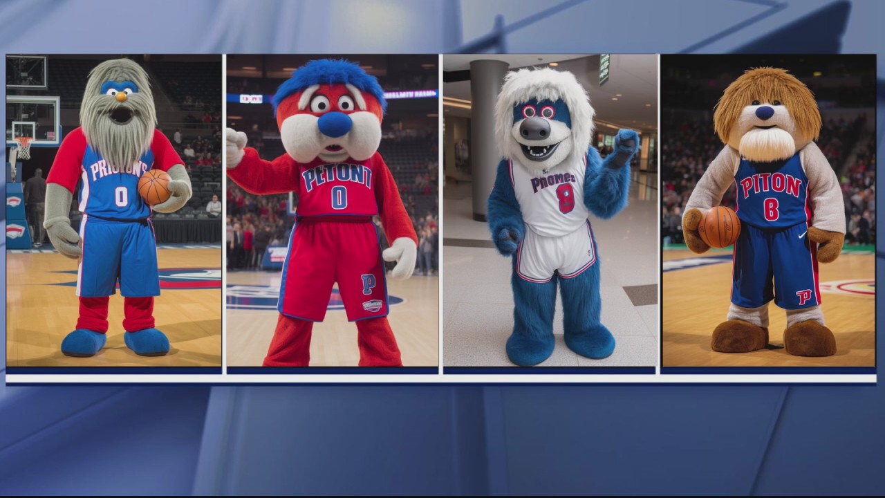Artificial intelligence gives Detroit Pistons mascot a make-over