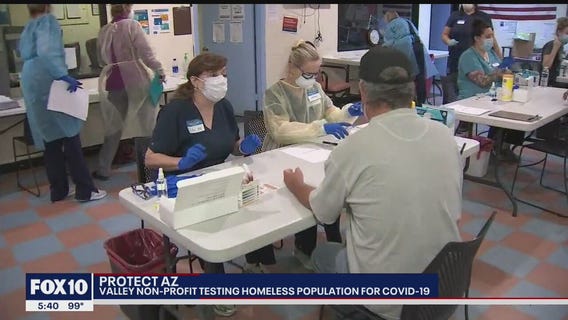 ProtectAZ tests for COVID-19 at Valley homeless resource center