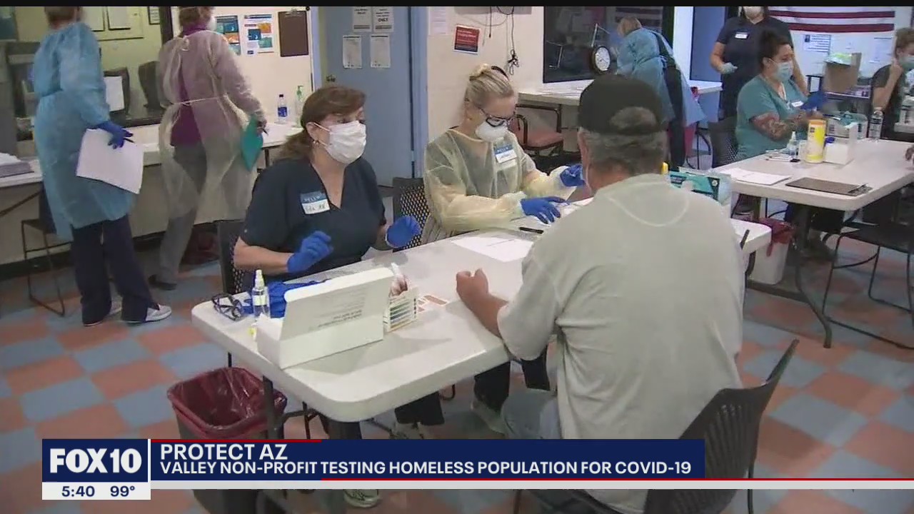 ProtectAZ tests for COVID-19 at Valley homeless resource center